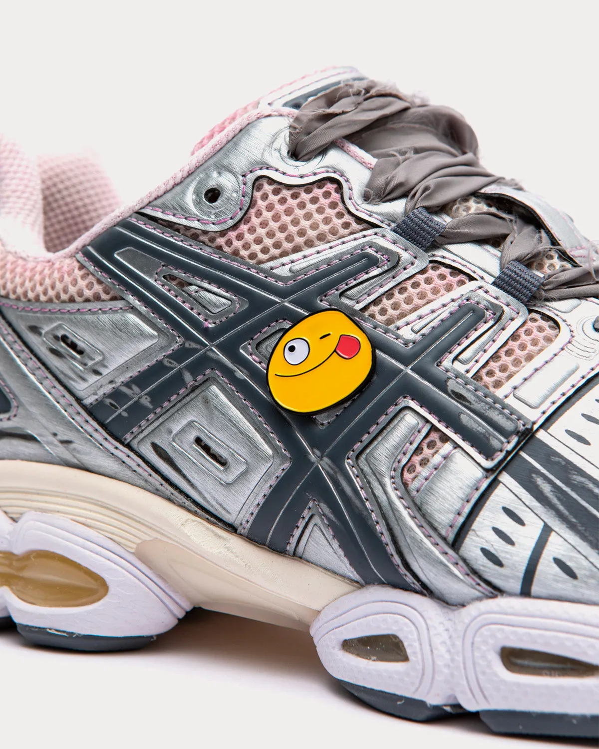 GEL-Nimbus 9 Grey / Winestained / Silver Low Top Sneakers