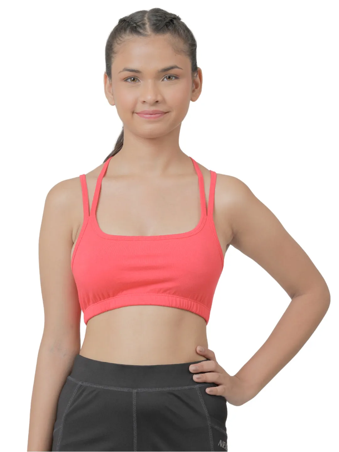 Girls Sports Bra _red
