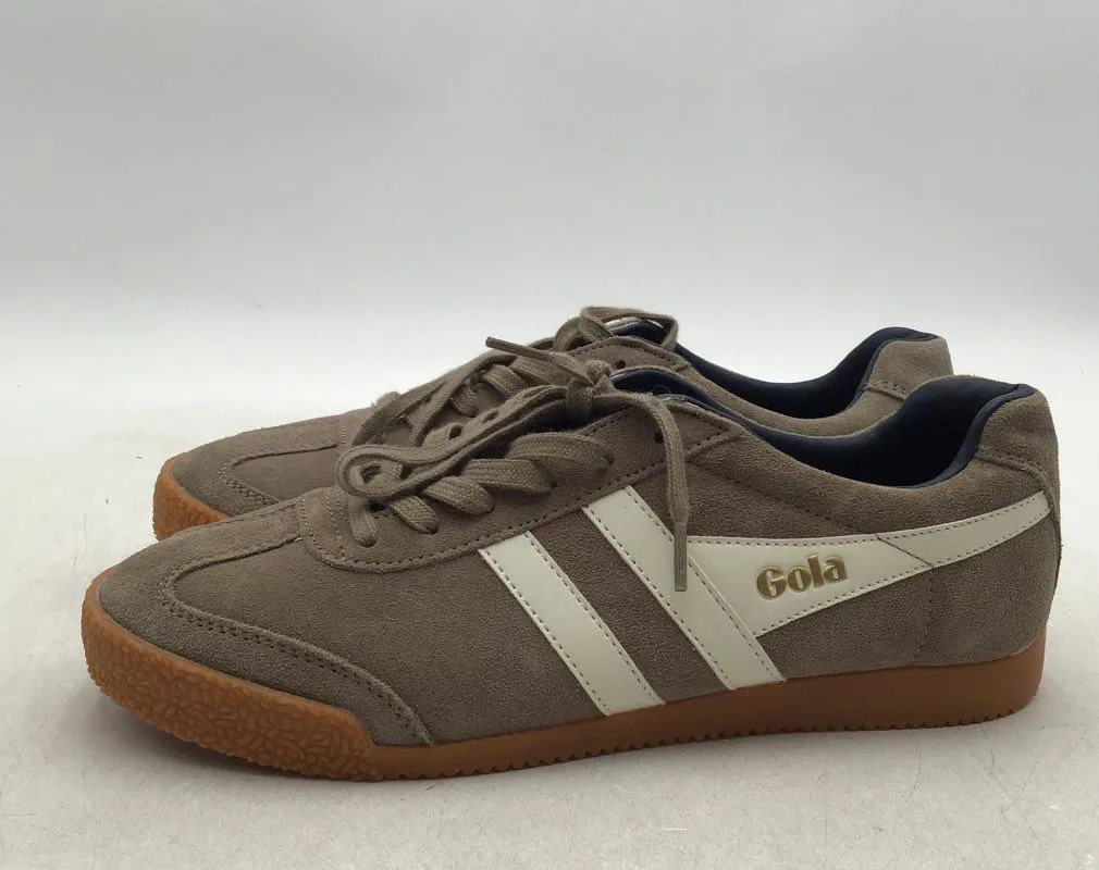 Gola Men's Harrier Suede CMA192 Taupe Leather Athletic Shoes - Size 8