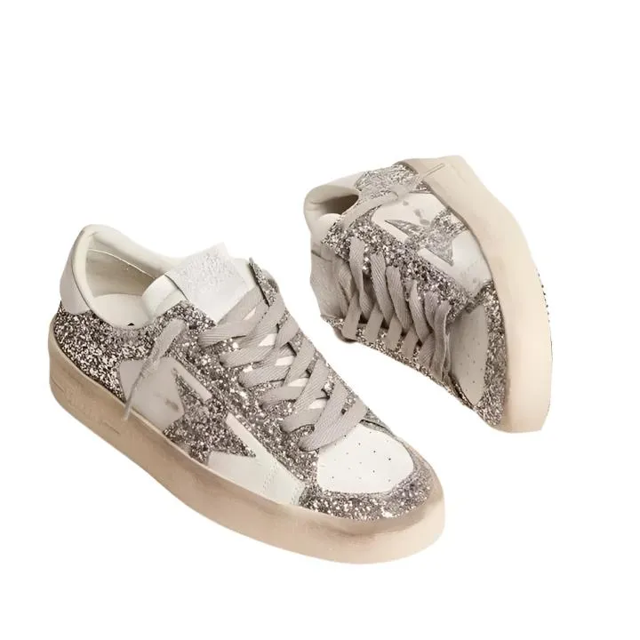 GOLDEN GOOSE STARDAN GLITTER SNEAKERS