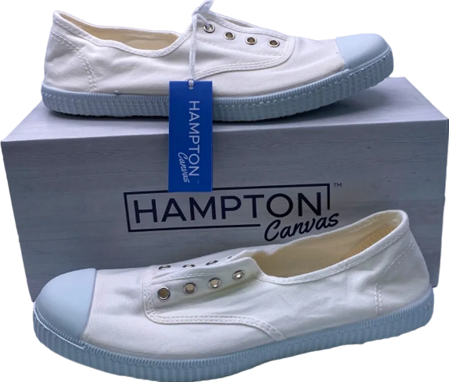 Hampton White Canvas Sneakers EU 38 uk 5