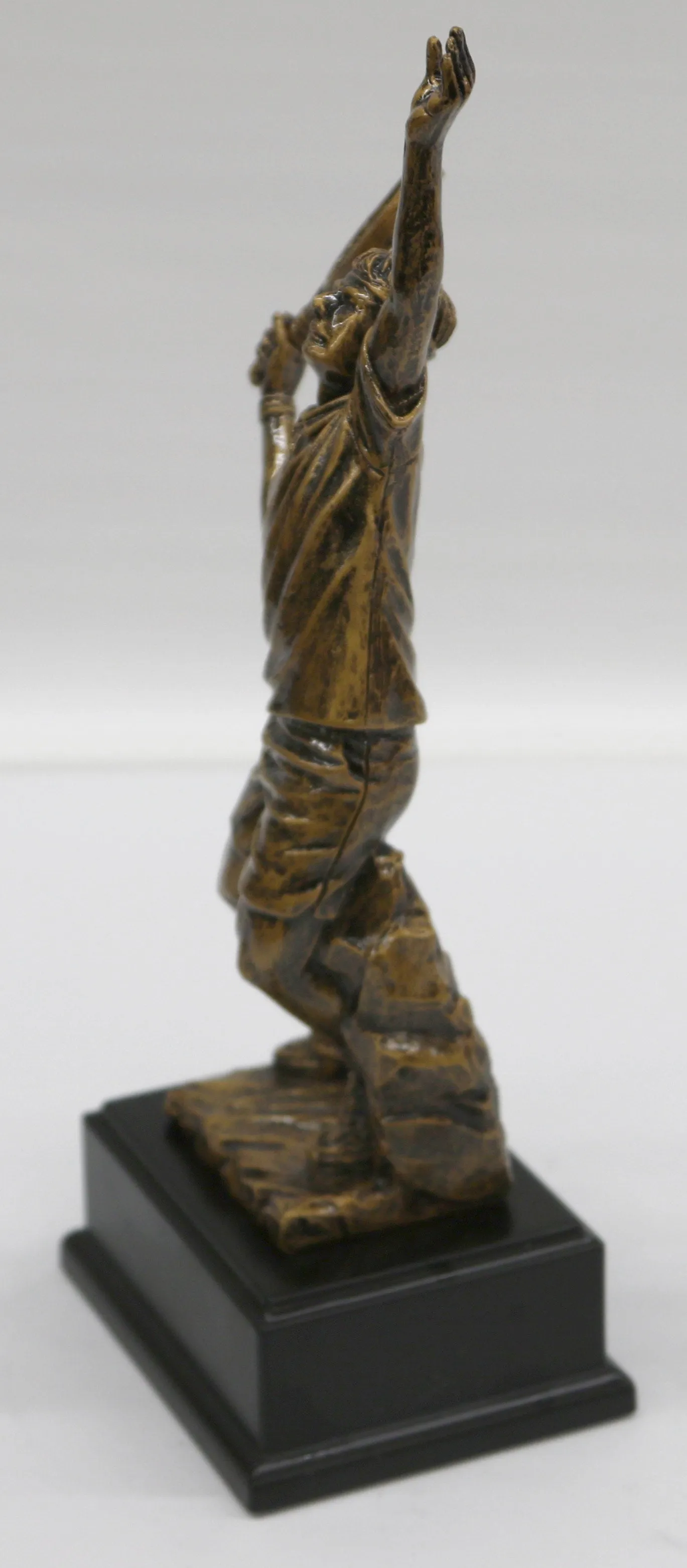 Hand Made Male Tennis Player Bronze Finish Sculpture Home Office Decoration Sale