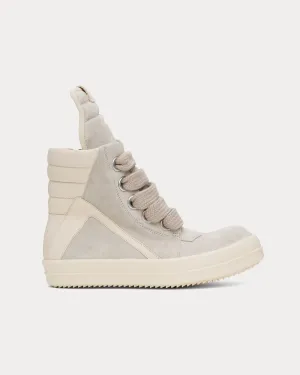 Hollywood Geobasket Jumbolace Leather Dinge / Milk / Milk High Top Sneakers