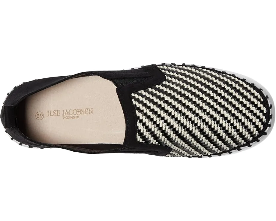 ILSE JACOBSEN TULIP BLACK WOVEN PLATFORM