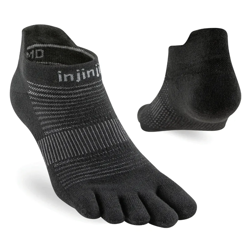 Injinji Run Original Weight No Show Black