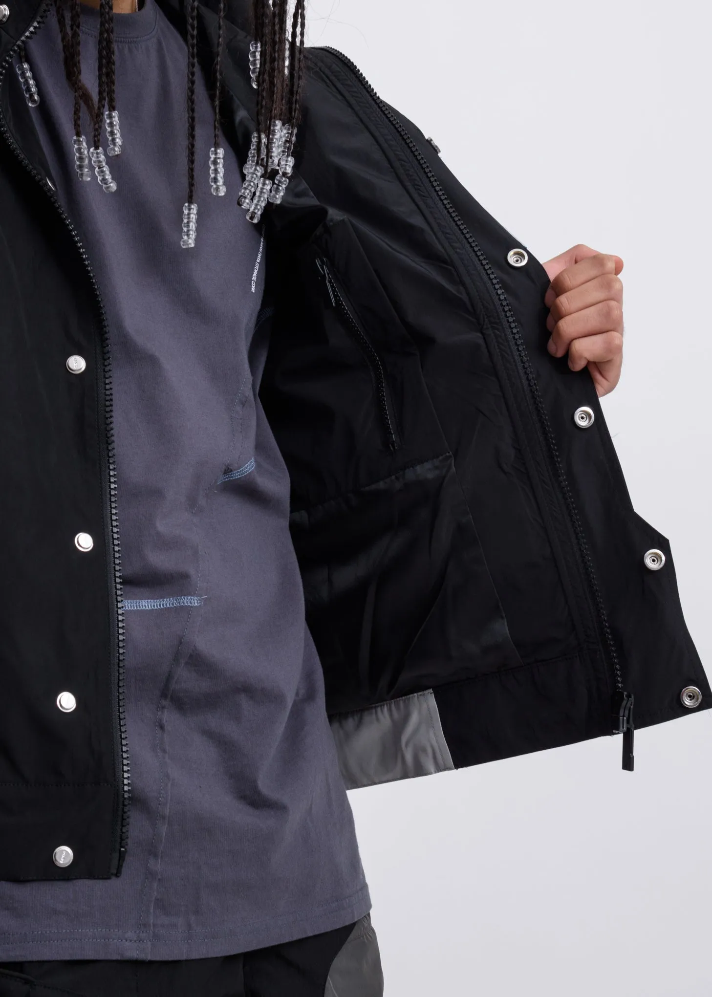 Interstellar Liaison Panelled Zip-Up Windbreaker