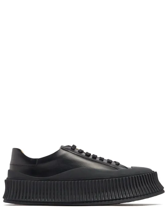 Jil Sander   40mm Vulcanized leather sneakers 