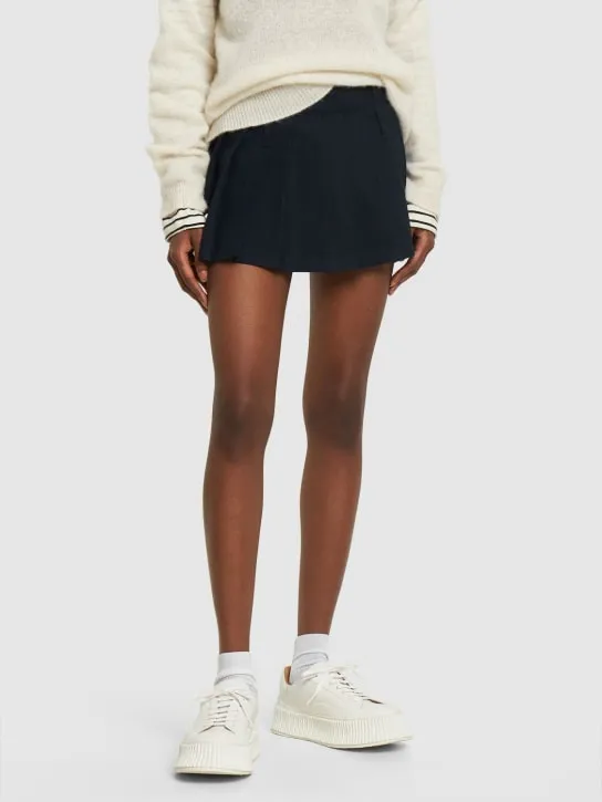 Jil Sander   40mm Vulcanized leather sneakers 