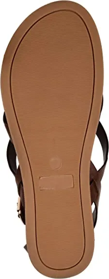 Journee Collection Women's Cuffed Ankle Gladiator Sandal  Color Brown Size 8.5M