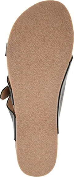 Journee Collection Womens Madrid Wedge Sandal  Color Black Size 7.5M