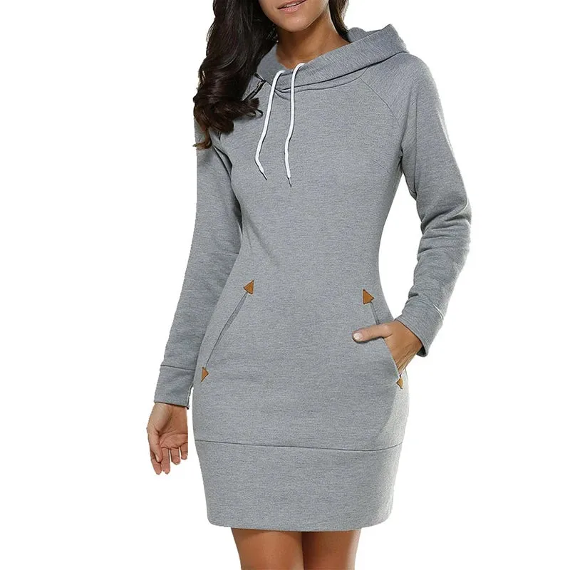 Knee-Length Pockets Dress