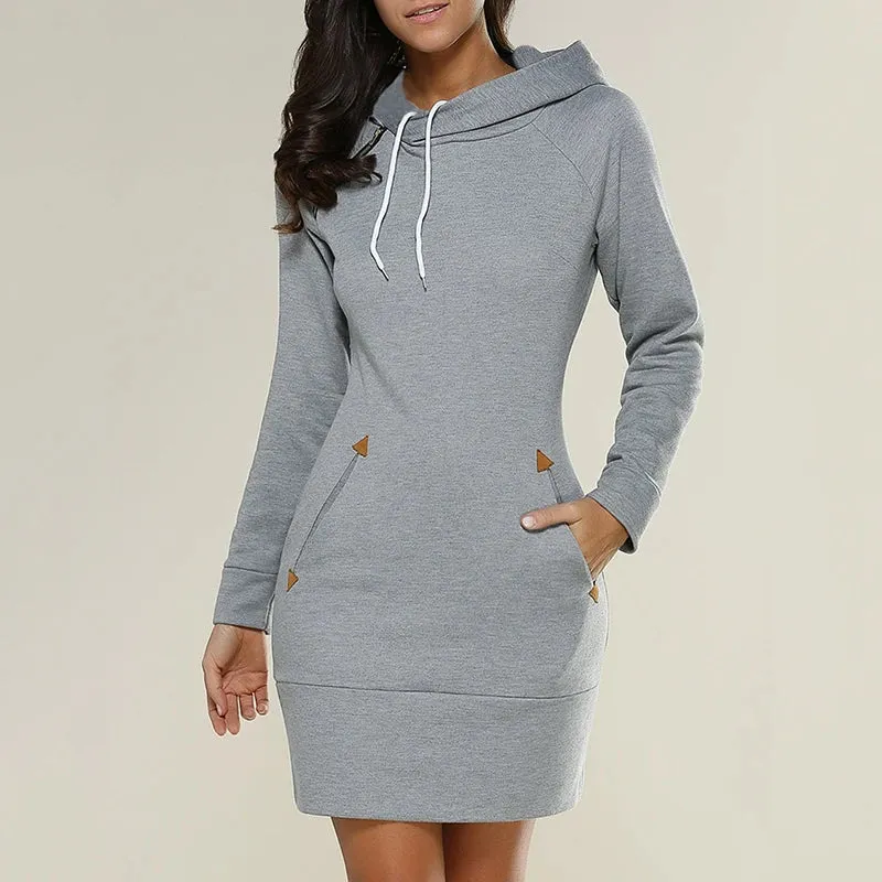 Knee-Length Pockets Dress