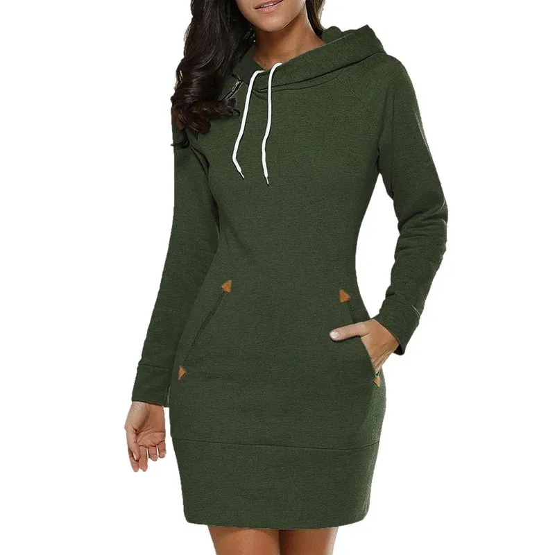 Knee-Length Pockets Dress