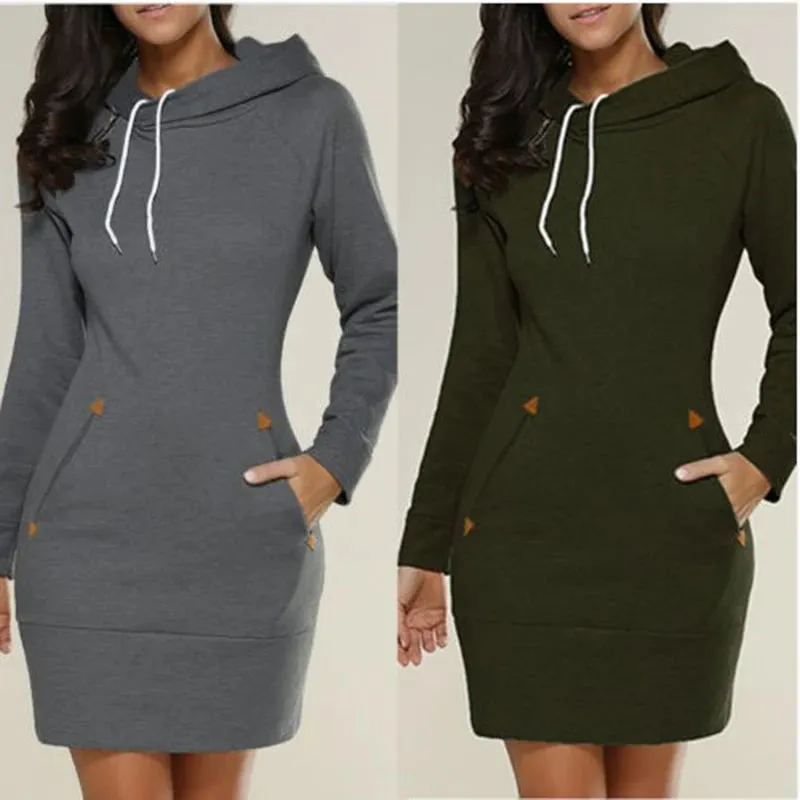 Knee-Length Pockets Dress