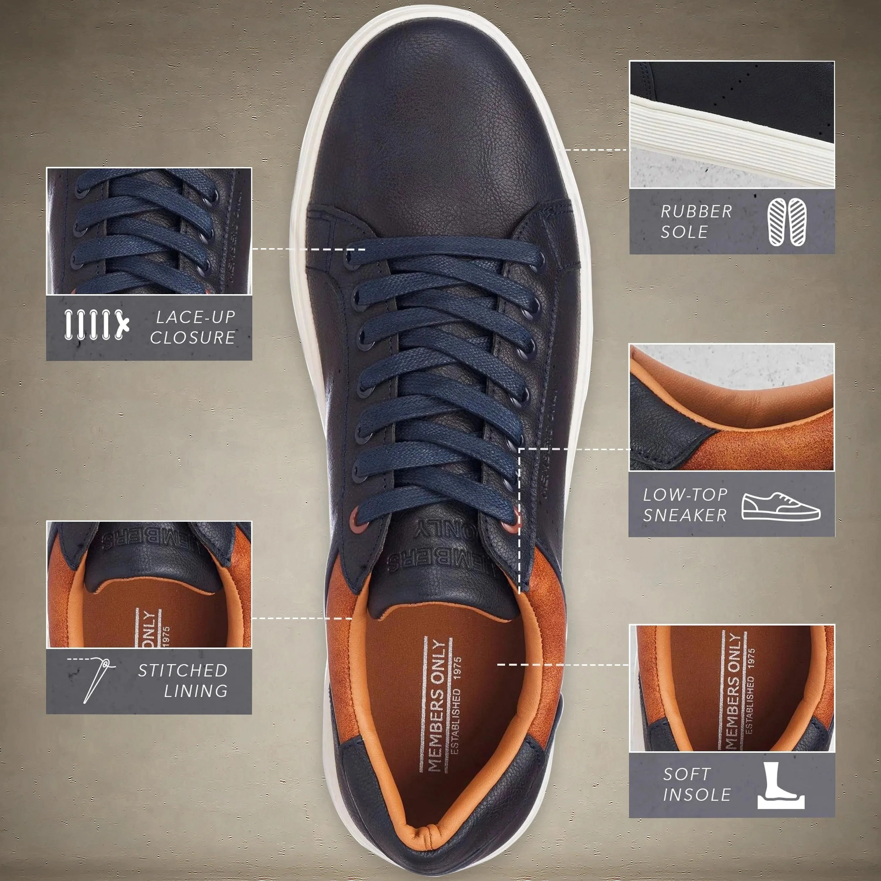 Men's Packer 2.0 Low Top Court Sneakers - FINAL SALE