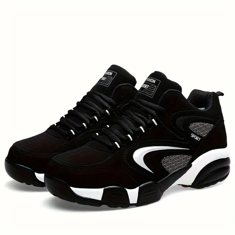 Men's PU Leather Sneakers Shoes With Rubber Sole