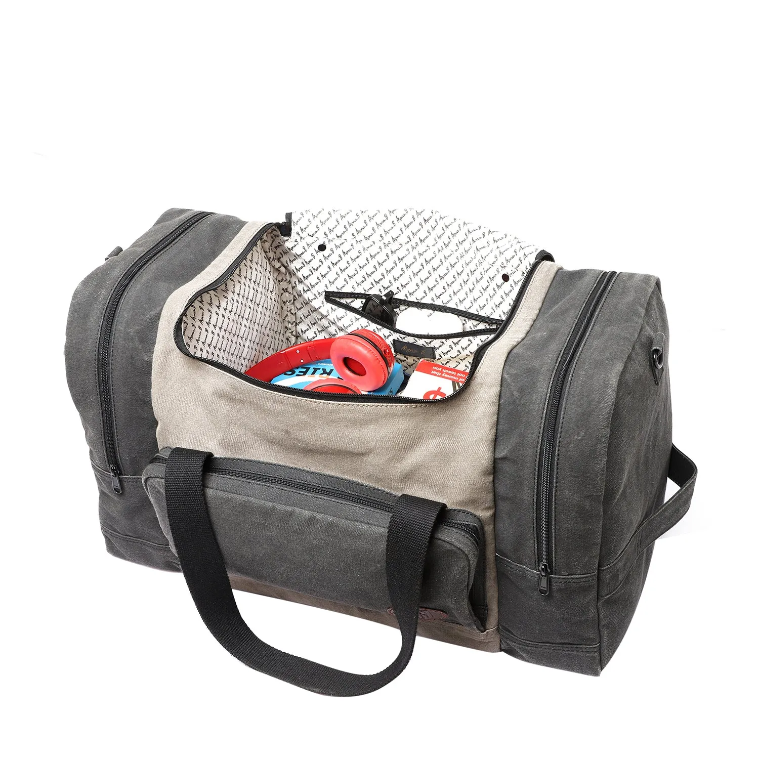 Mona B Canvas Extra Large Travel/Gym/Sports Duffel Bag: Delta