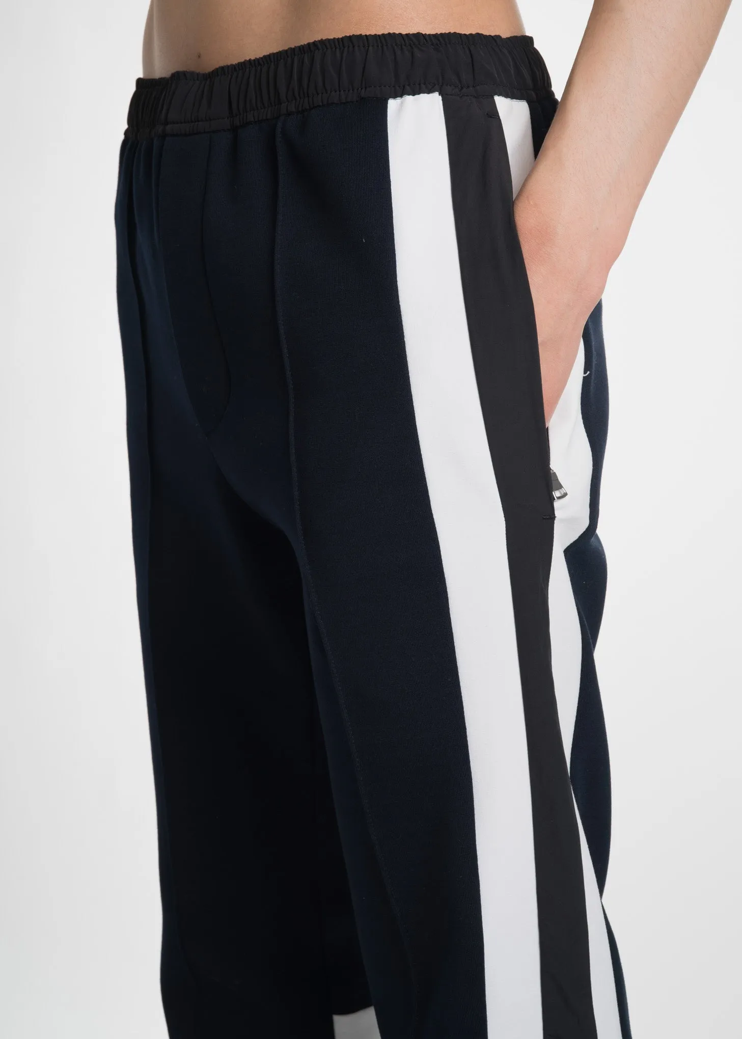 Navy Pierced Jogger