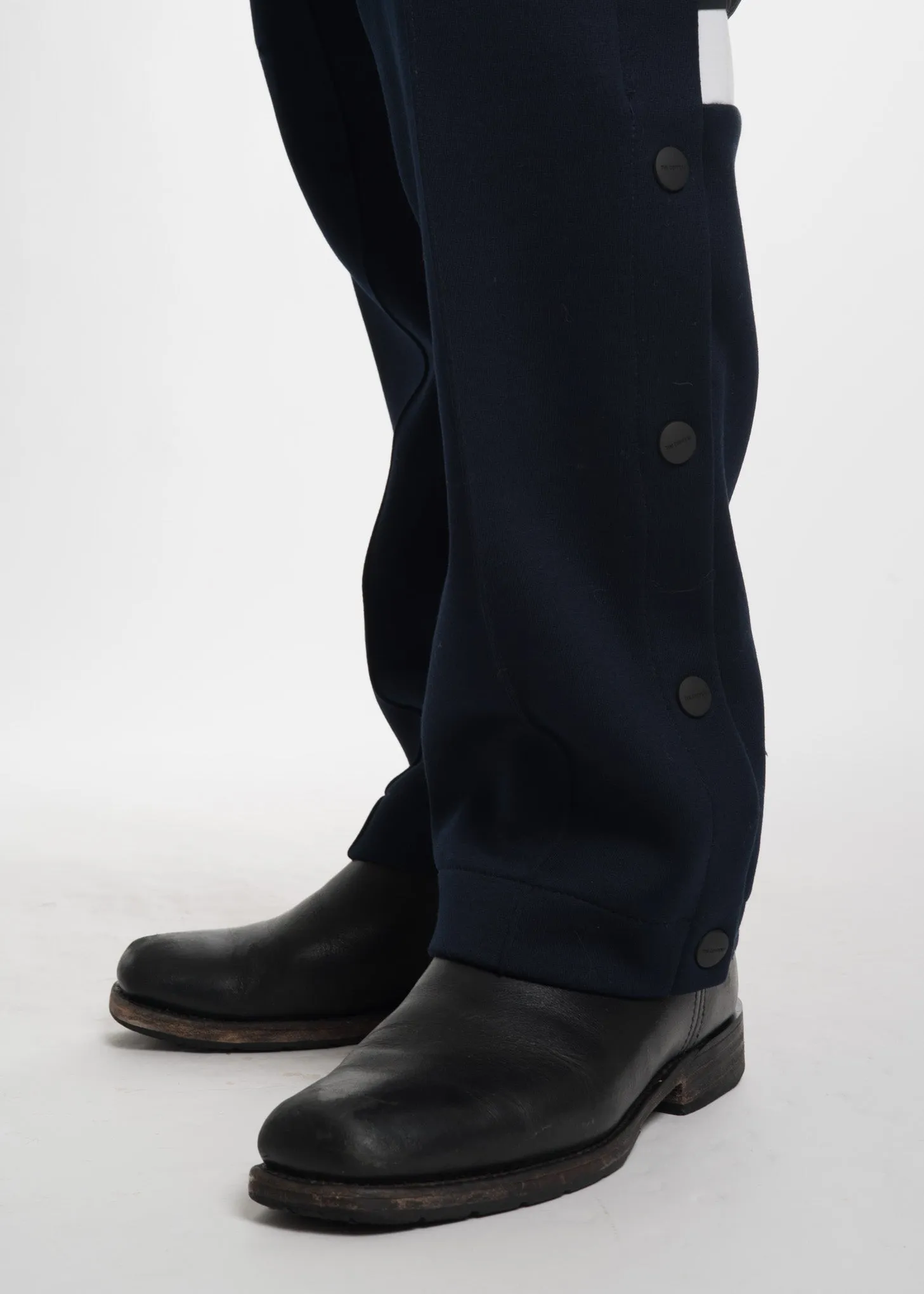 Navy Pierced Jogger