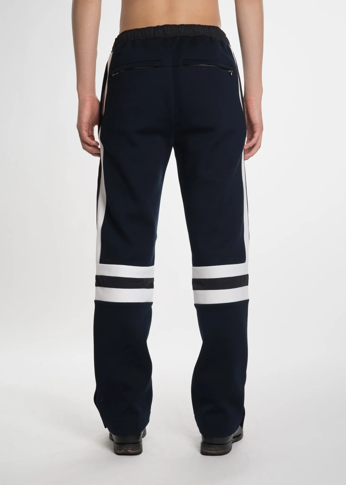 Navy Pierced Jogger
