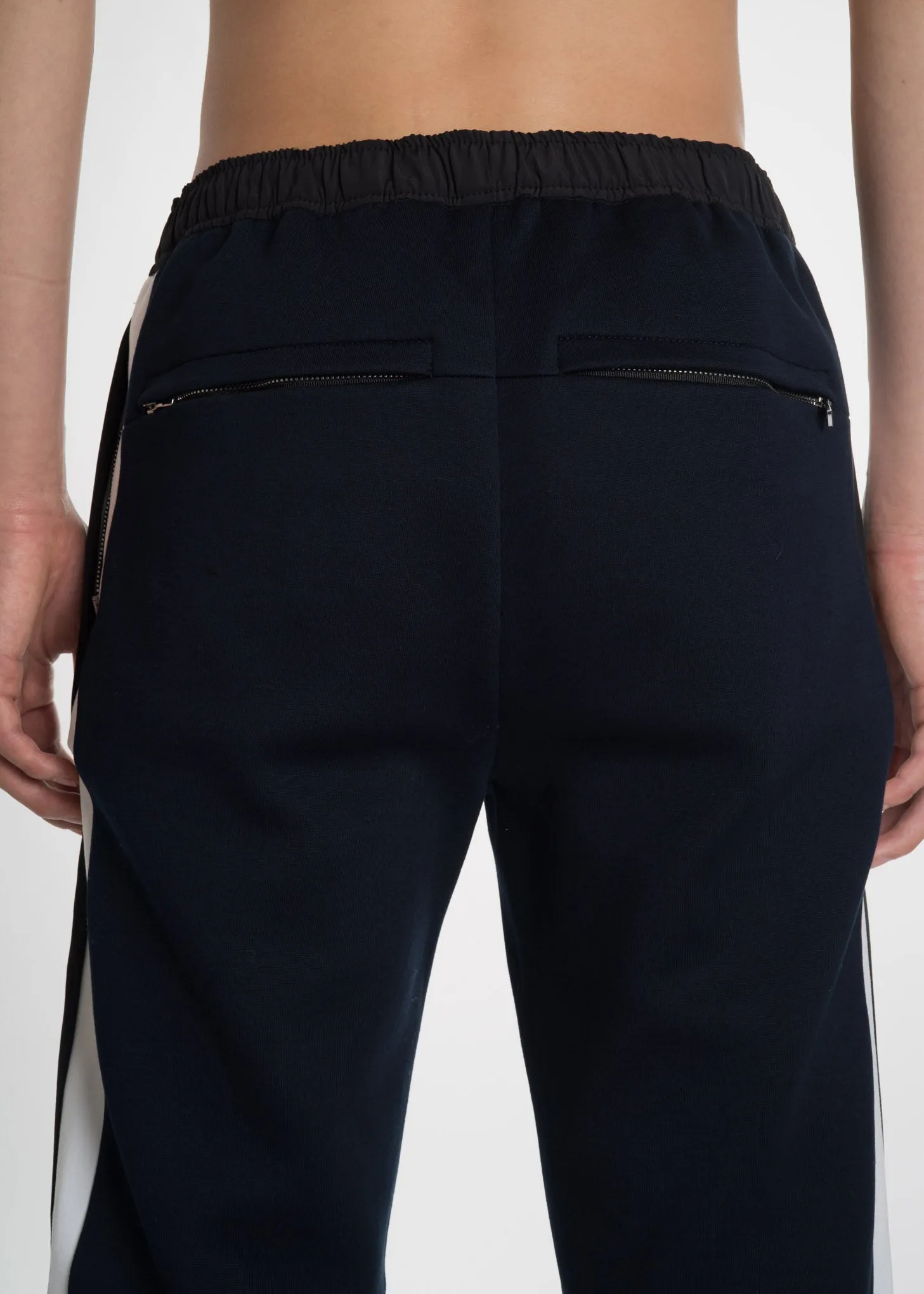 Navy Pierced Jogger