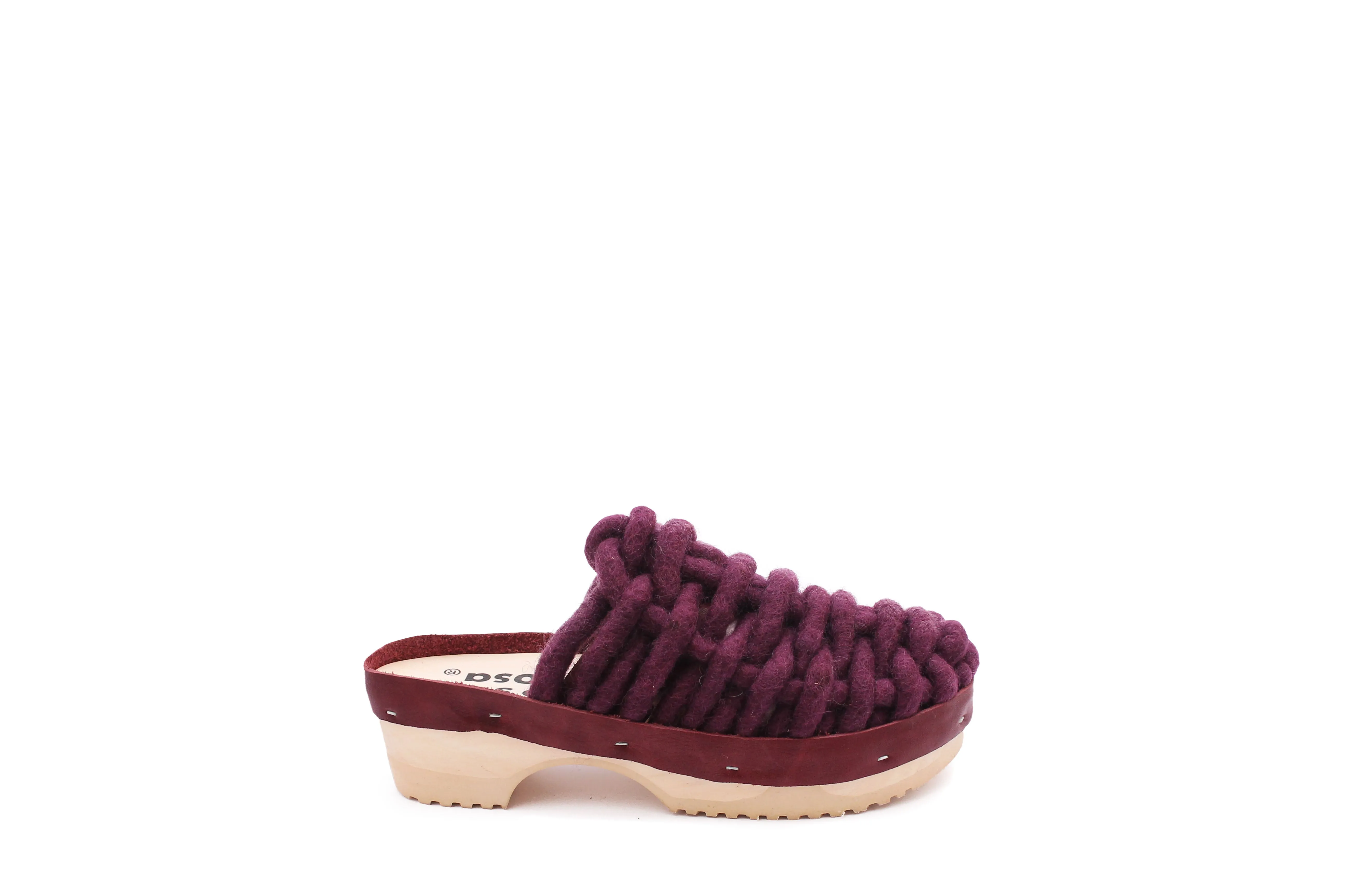 NET PANTO WOOL CLOG MAUVE