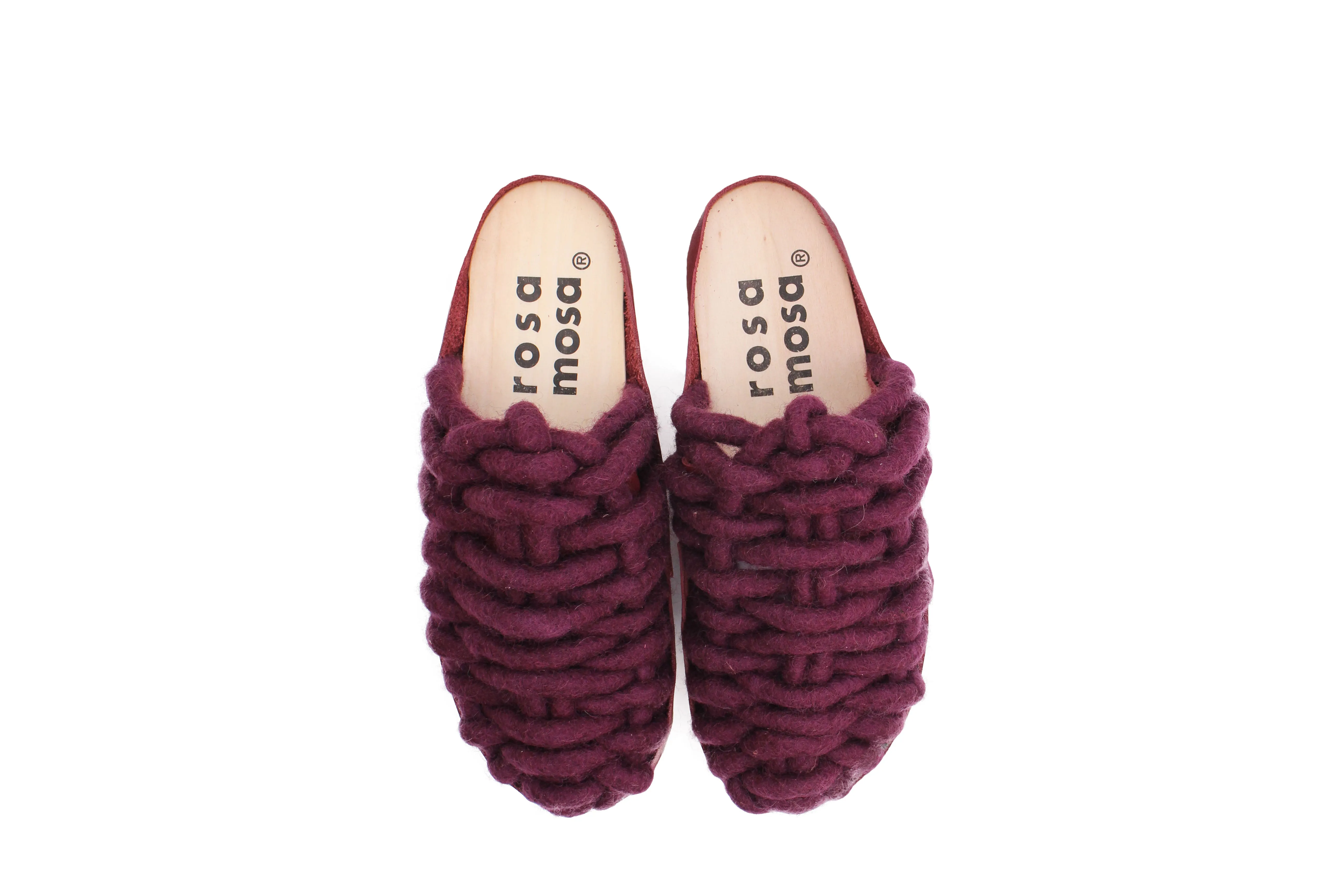 NET PANTO WOOL CLOG MAUVE