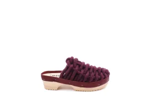 NET PANTO WOOL CLOG MAUVE