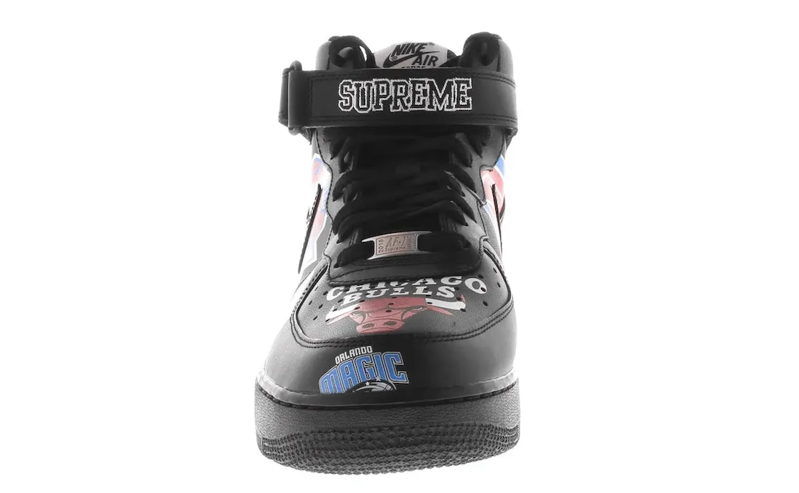 Nike Air Force 1 Mid Supreme NBA Black