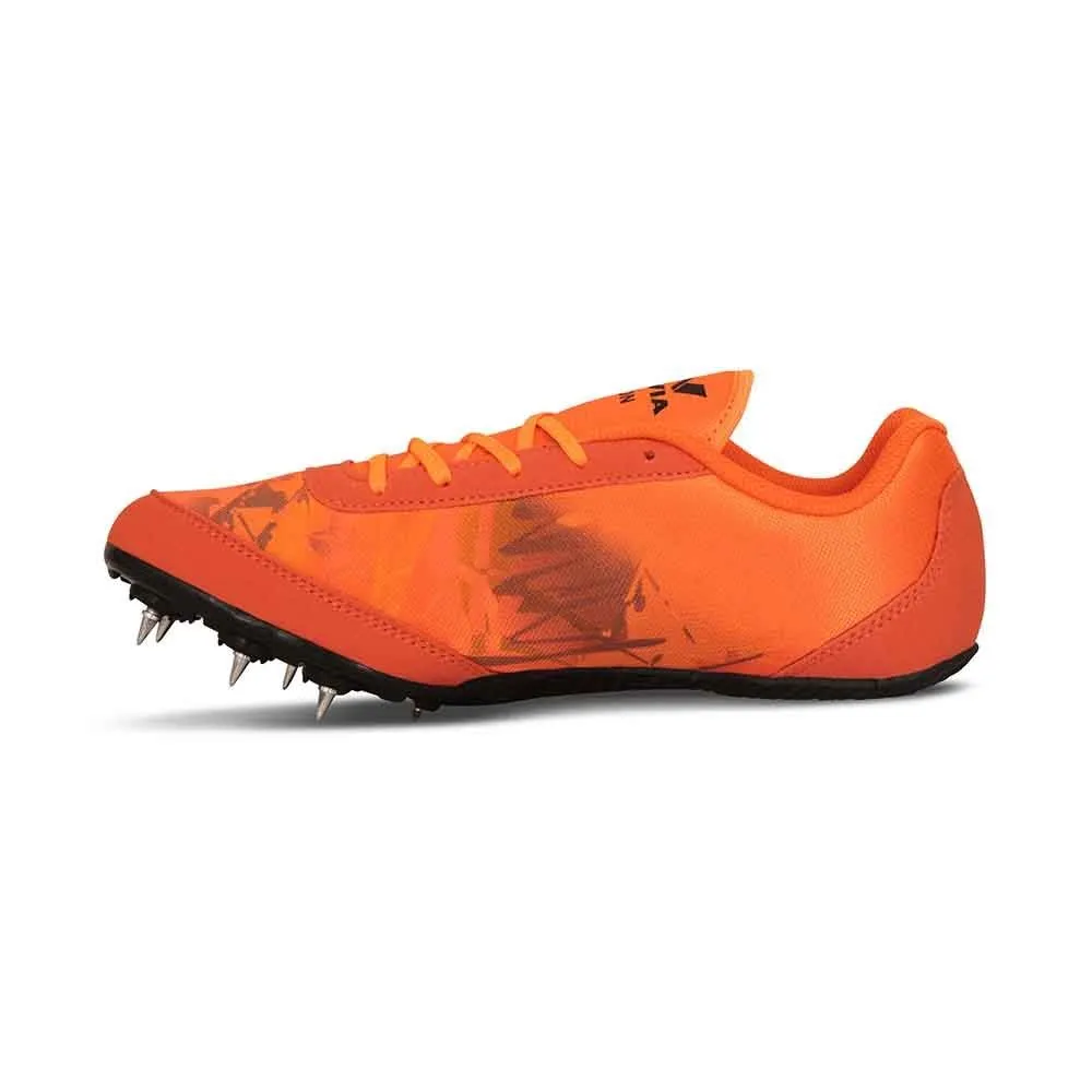 Nivia Jumping Zion-I Mesh Track and Field Spike Shoes Orange