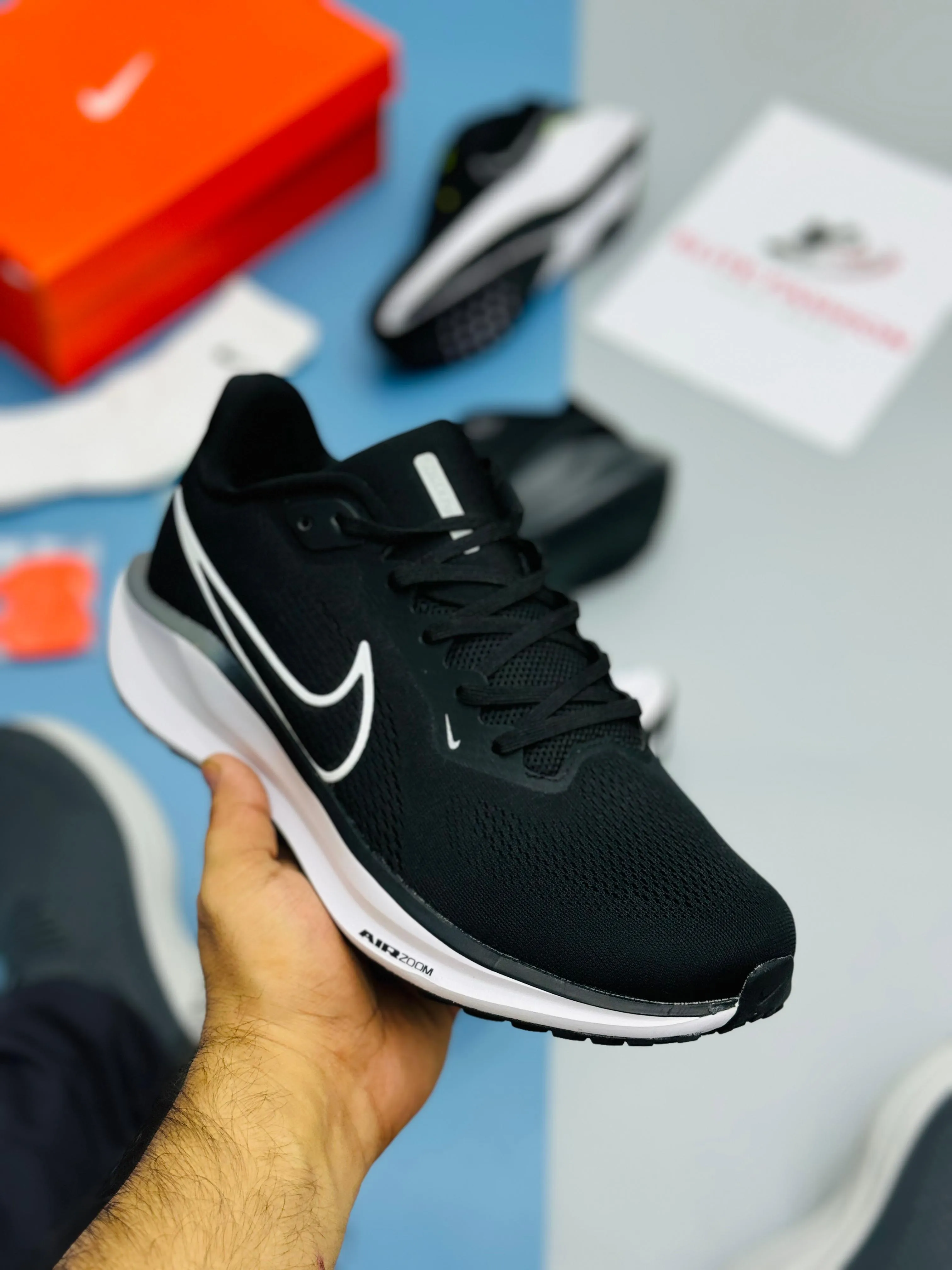 NK REACT PEGASUS 41-Black Grey (TOP PREMIUM)