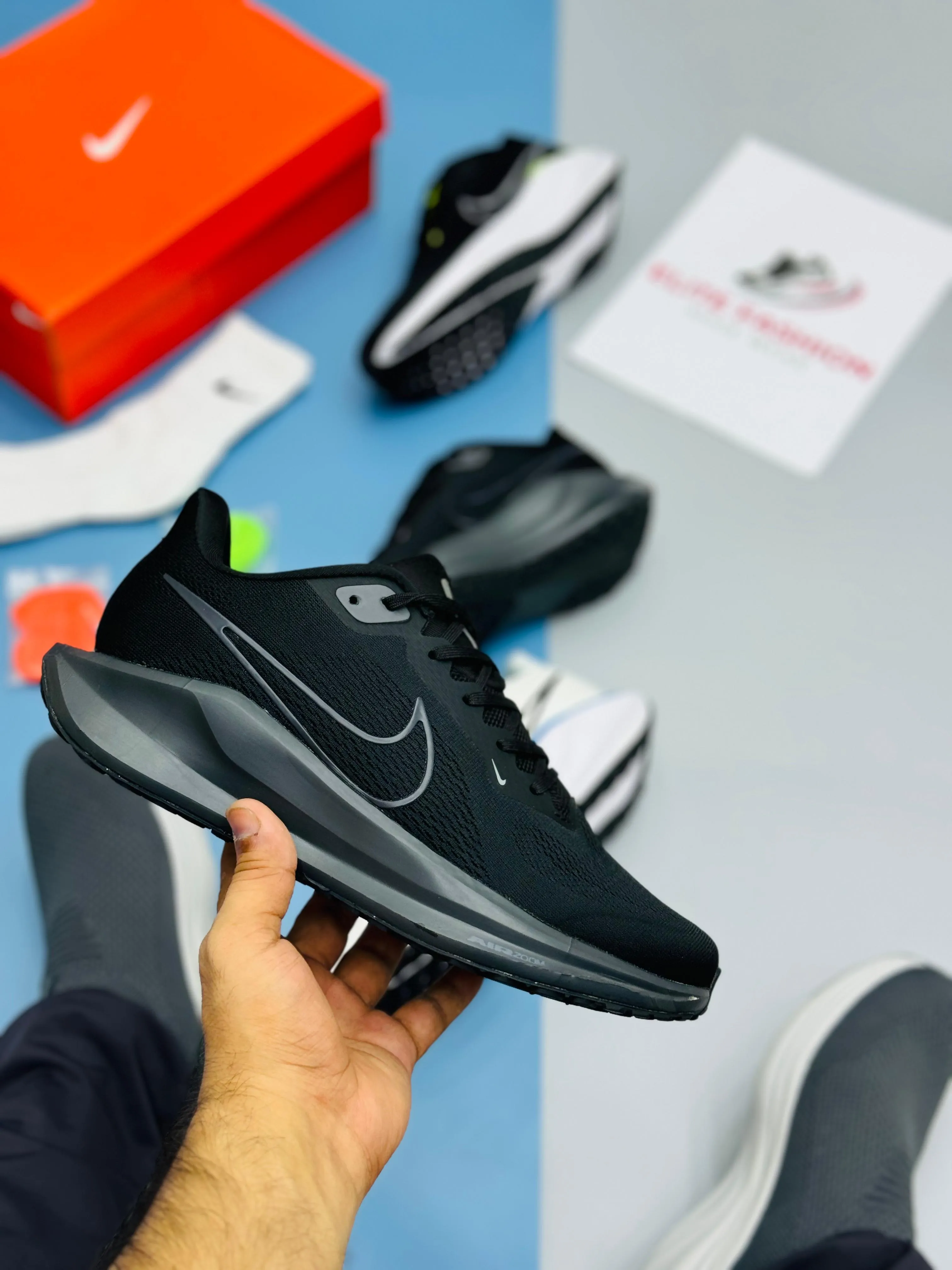 NK REACT PEGASUS 41-Black Grey (TOP PREMIUM)