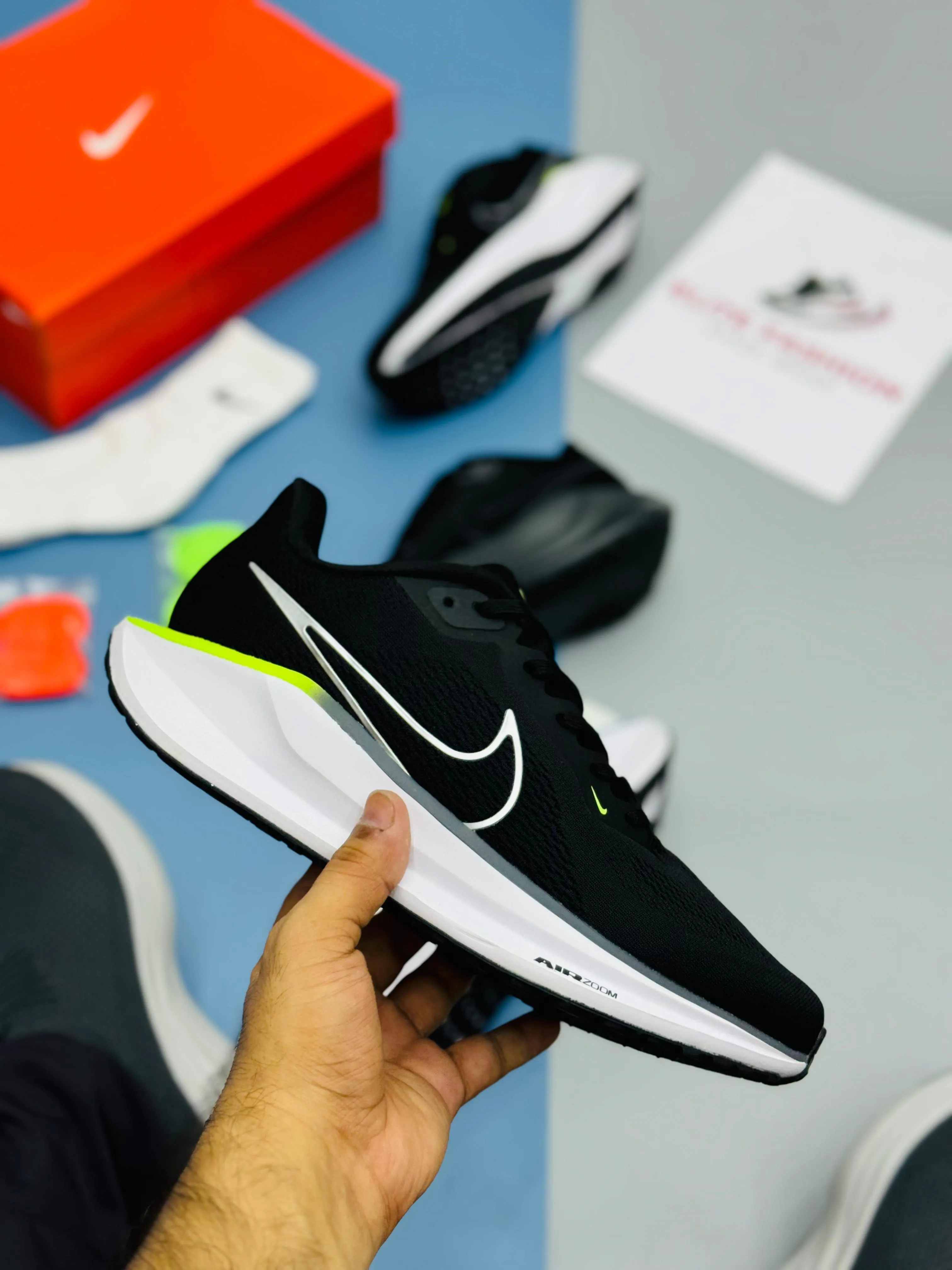 NK REACT PEGASUS 41-Black Grey (TOP PREMIUM)