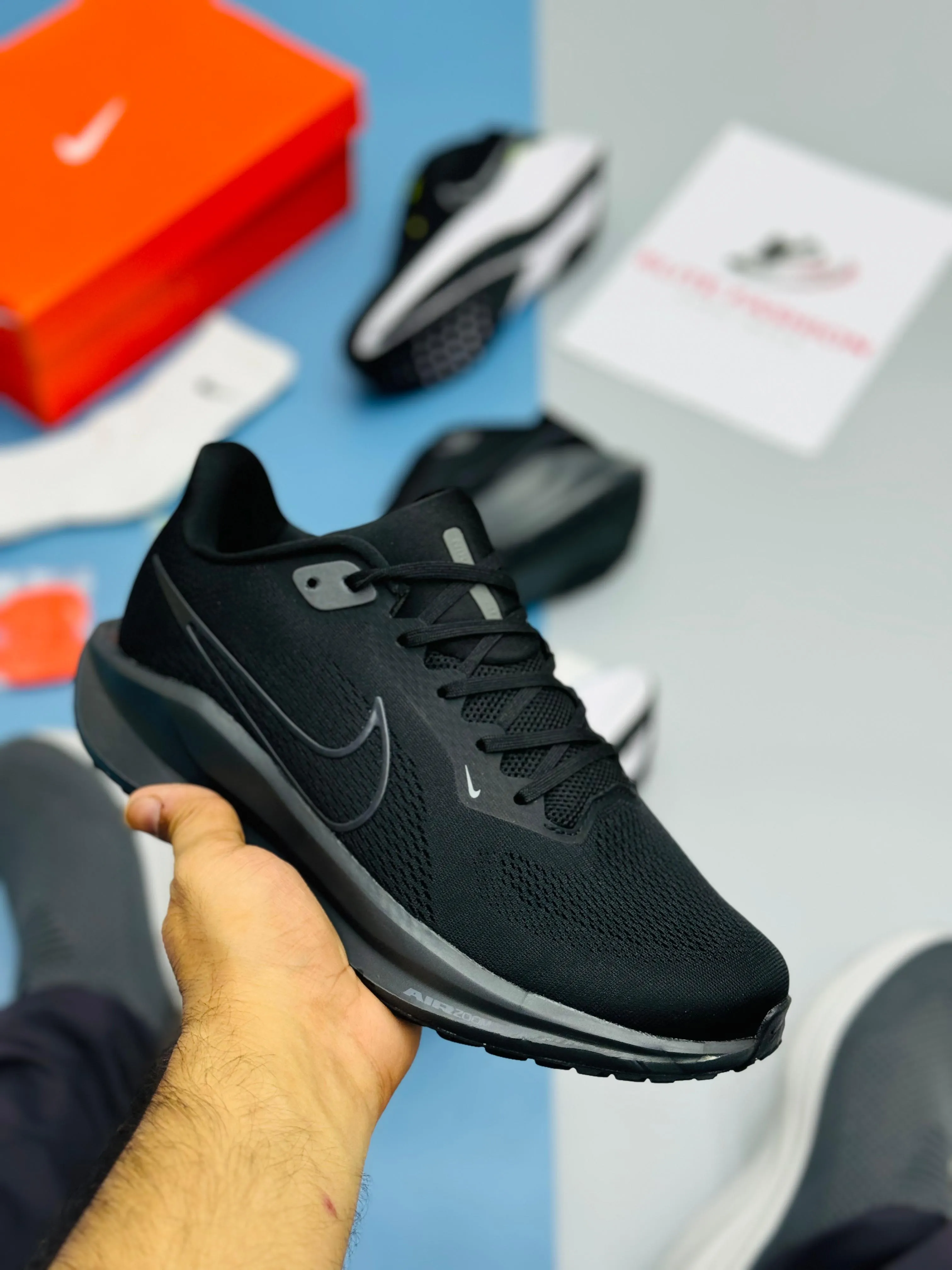 NK REACT PEGASUS 41-Black Grey (TOP PREMIUM)