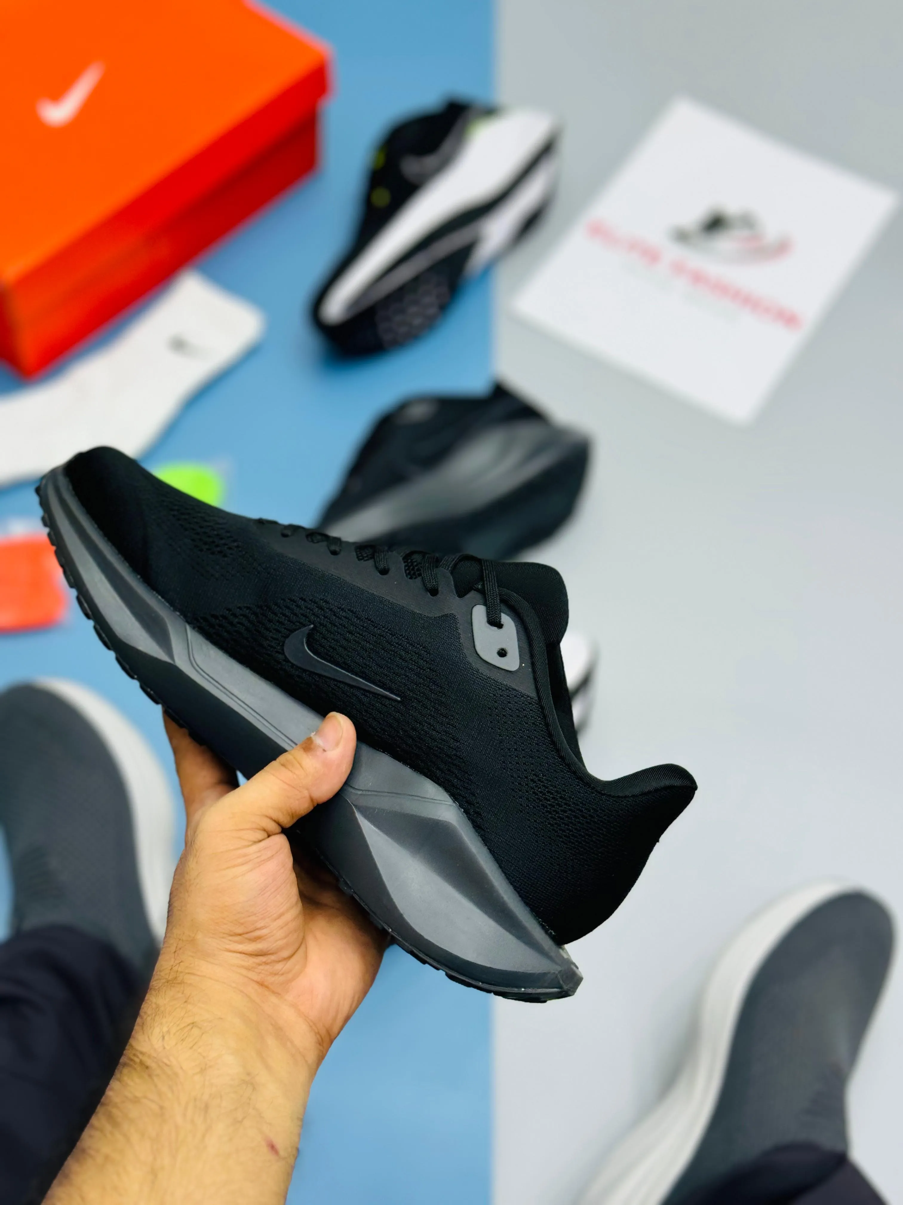 NK REACT PEGASUS 41-Black Grey (TOP PREMIUM)