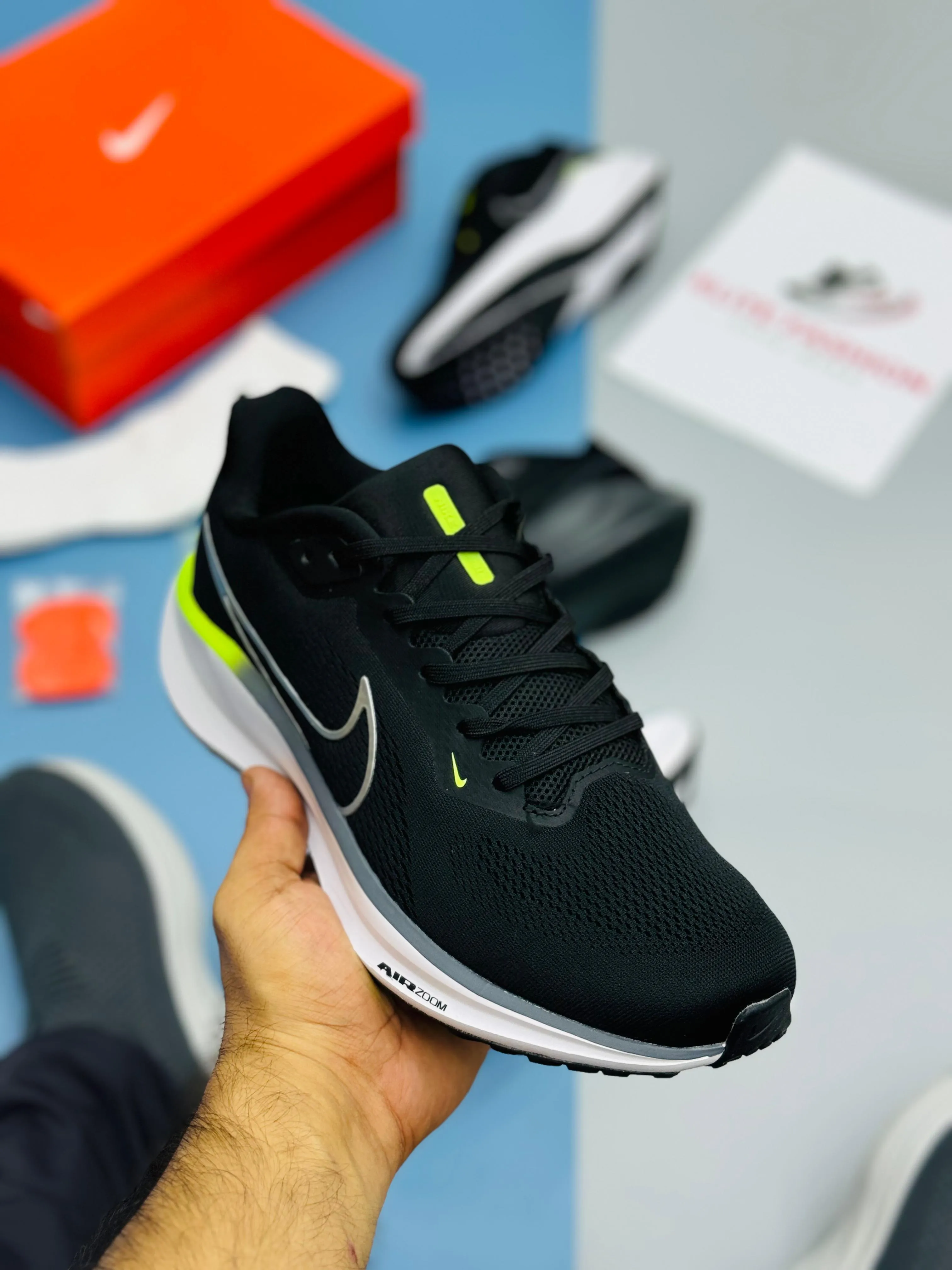 NK REACT PEGASUS 41-Black Grey (TOP PREMIUM)