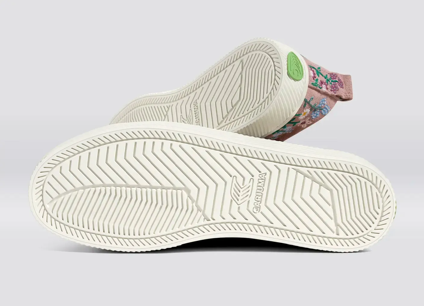 OCA Low Rose Embroidered Flowers Suede Sneaker