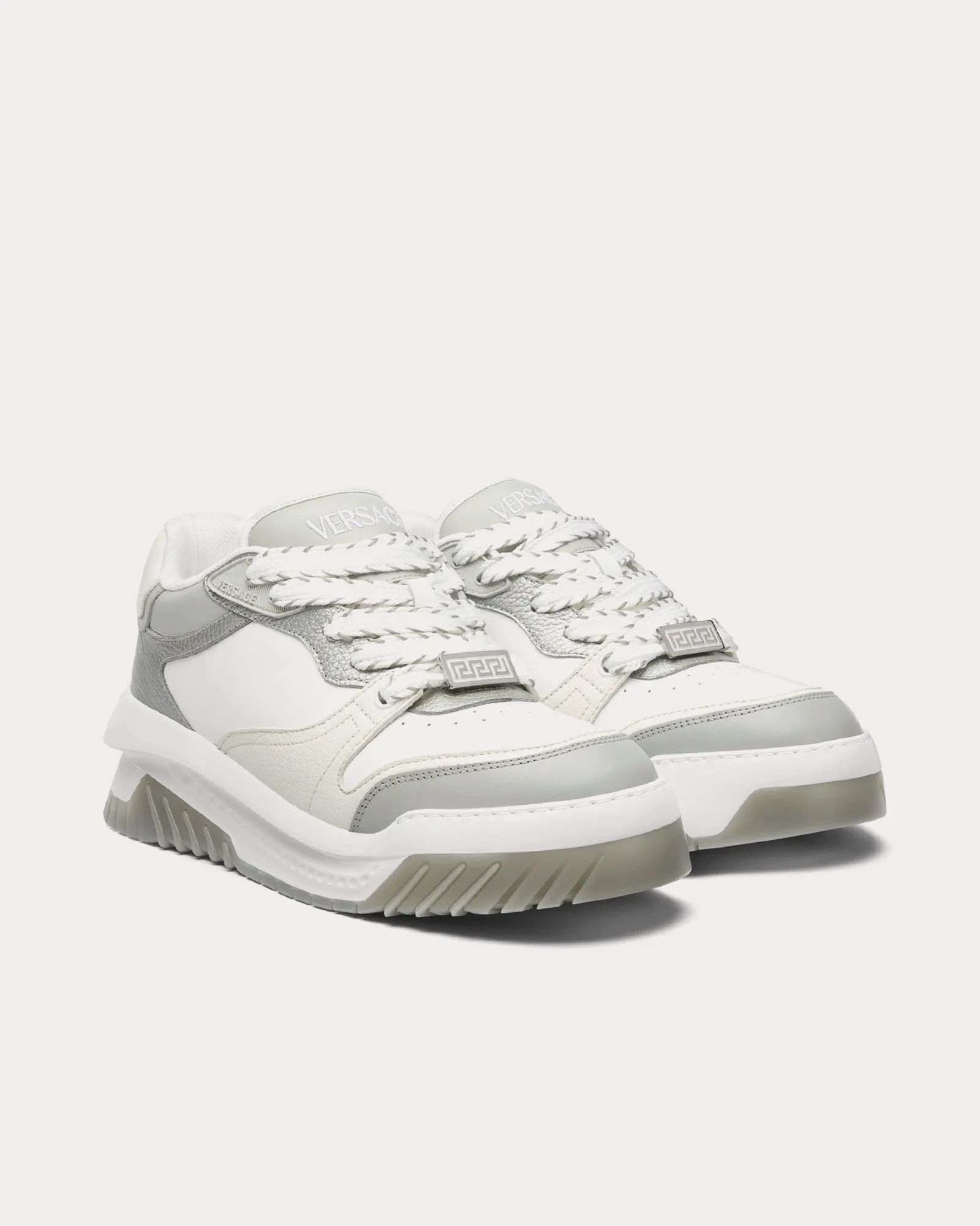 Odissea Leather Grey / White Low Top Sneakers