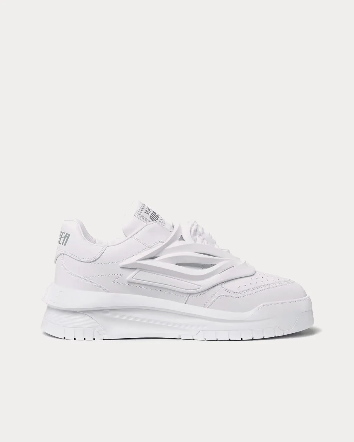 Odissea Leather White Low Top Sneakers