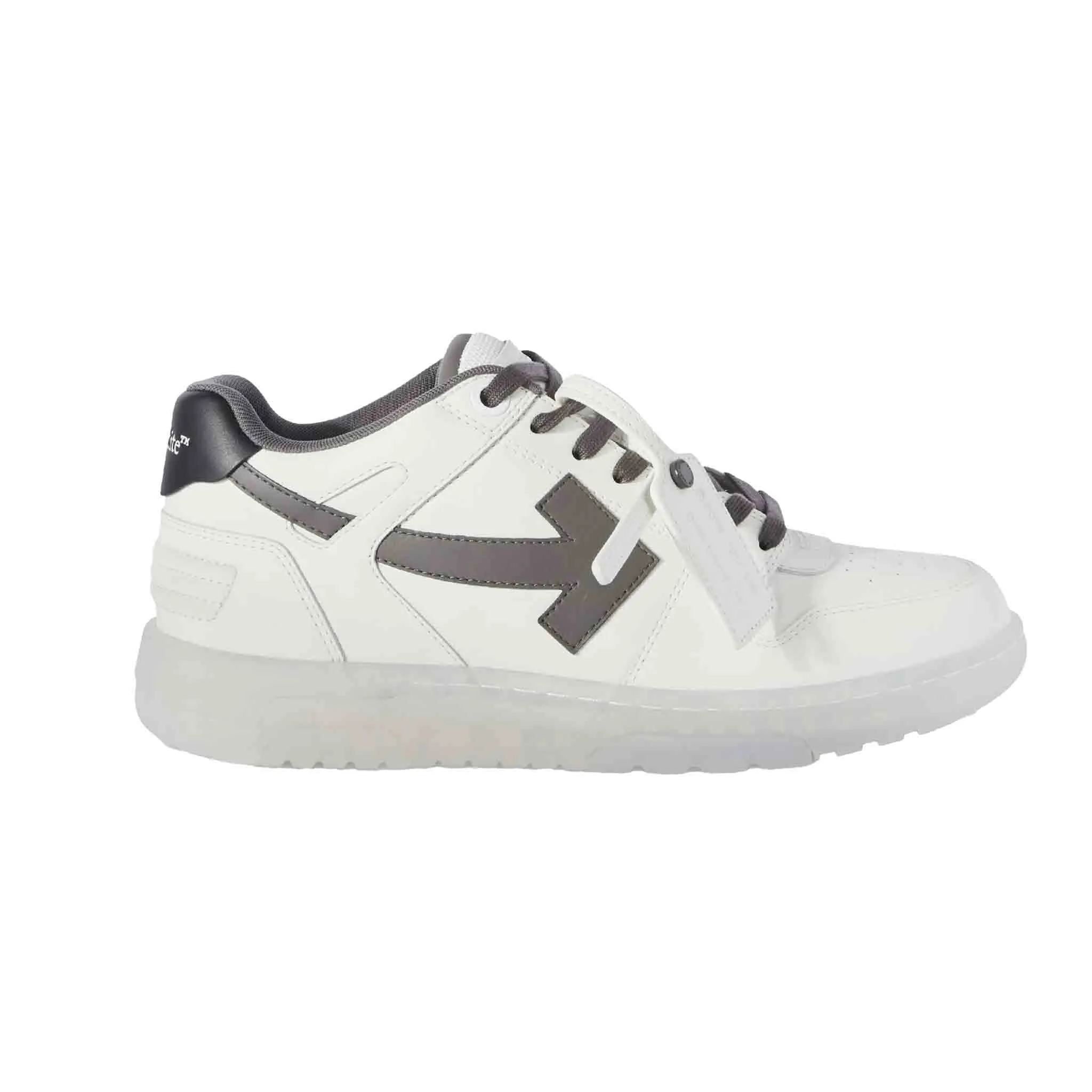 OFF-WHITE Out Of Office Transparent in White/ Dark Grey