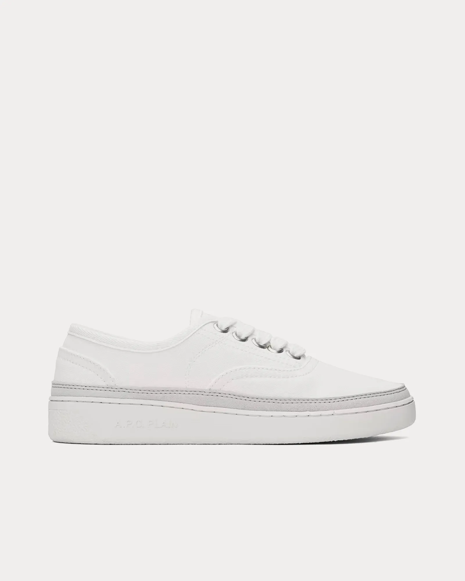 Plain Simple Canvas White Low Top Sneakers