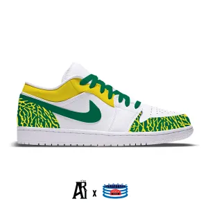 "Ducks" Jordan 1 Low Shoes by Stadium Custom Kicks