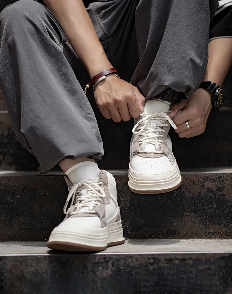 Retro Sports Thick-Soled High-Top All-Match Men's Casual Shoes