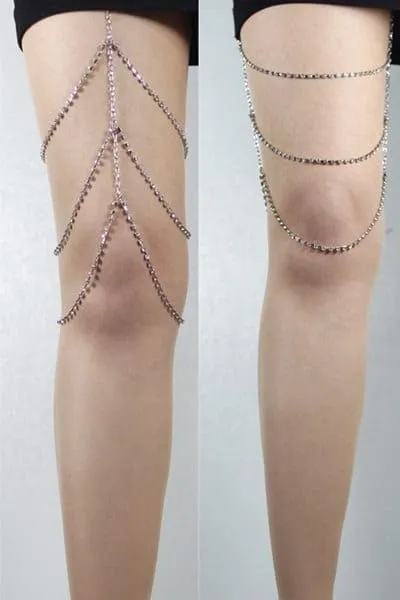 Rhinestone Leg jewelry