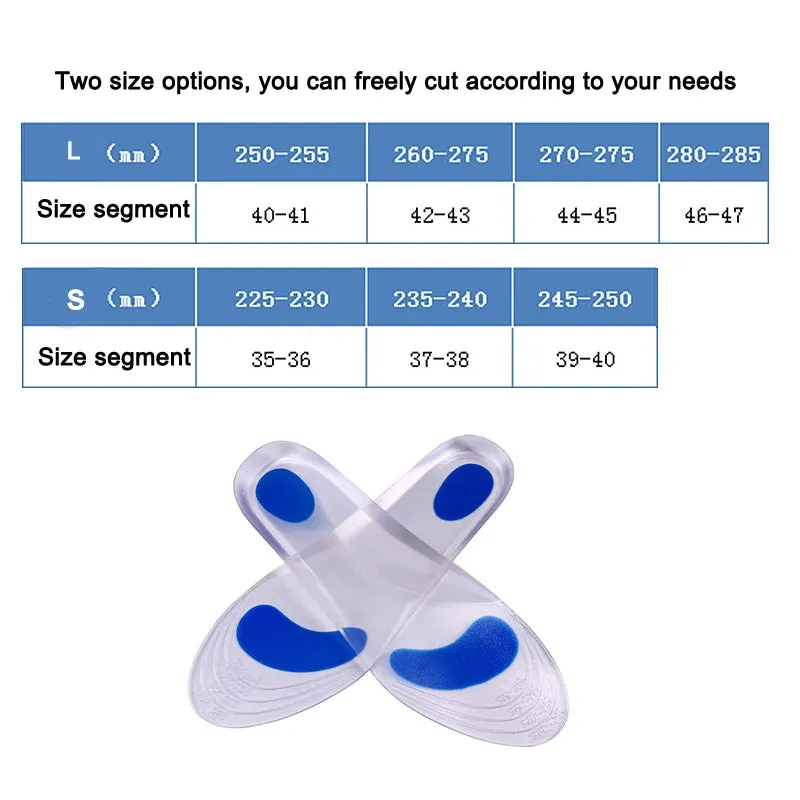 Silicon Orthopedic insoles for Shoes