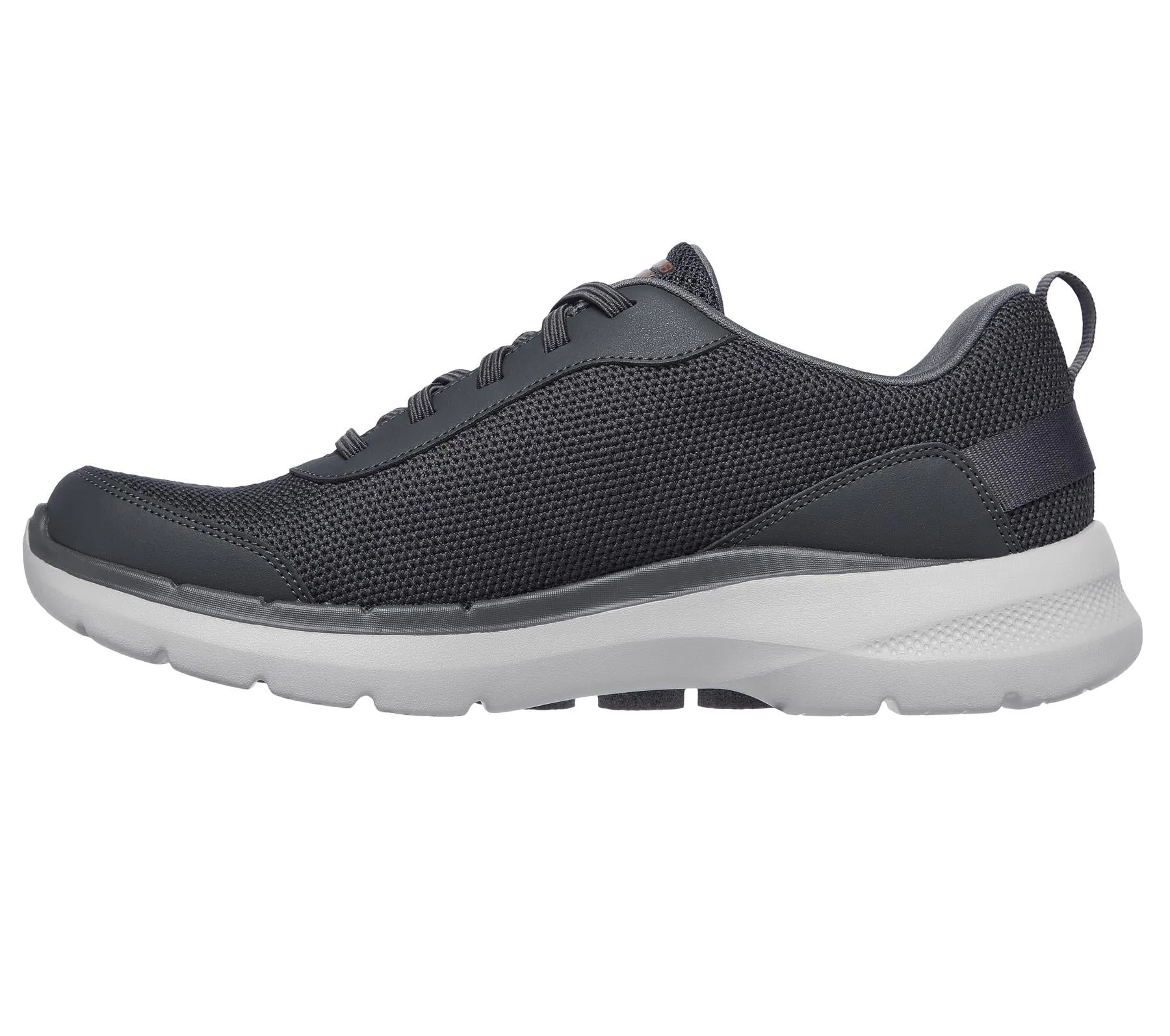 SKECHERS Men's GOwalk 6 - Bold Knight Shoes in Charcoal in Size UK 6 to UK 15