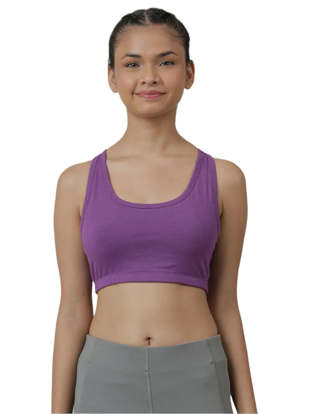Sports Bra -Solid Colour & Horse All over Print combo of 3