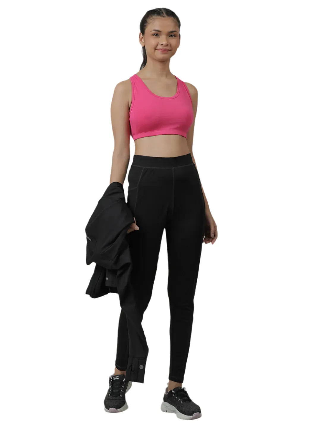 Sports Bra -Solid Colour & Horse All over Print combo of 3