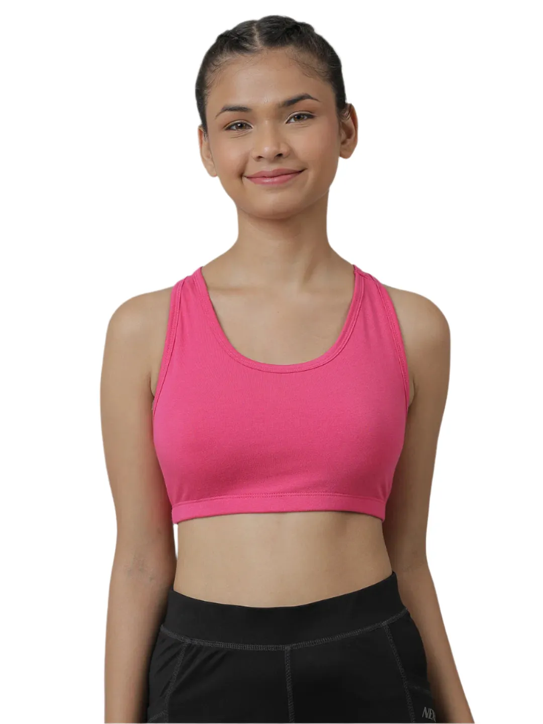 Sports Bra -Solid Colour & Horse All over Print combo of 3