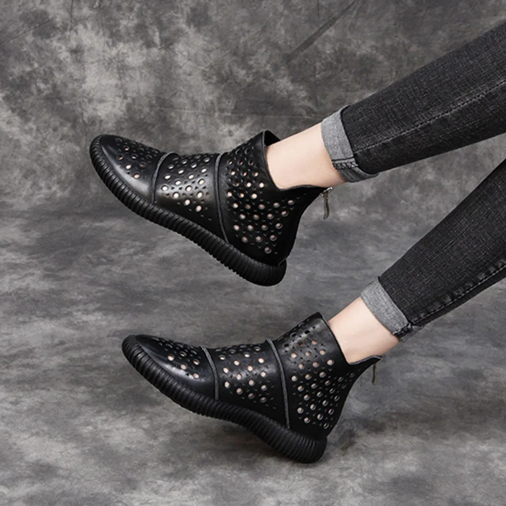 Spring Summer Hollow Retro Boots | Gif Shoes